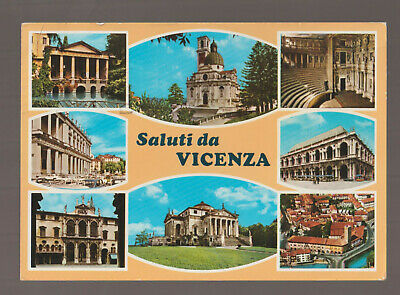 42..Saluti-Da-Vicenza-Cartolina-Fg-Vg-1976
